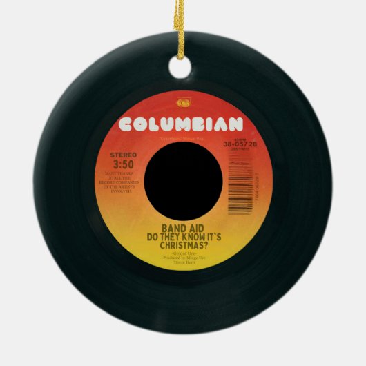 Weten ze dat het kerstboomversiering is? keramisch ornament (Achterkant)