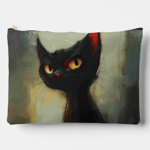 Wetende Zwarte Ninja Kat Etui