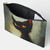 Wetende Zwarte Ninja Kat Etui (Open)