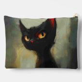 Wetende Zwarte Ninja Kat Etui (Achterkant)