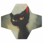 Wetende Zwarte Ninja Kat Voetbal (Enkel)