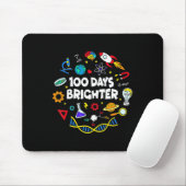 Wetenschap 100 dagen Brighter Student Happy 100th Muismat (Met muis)