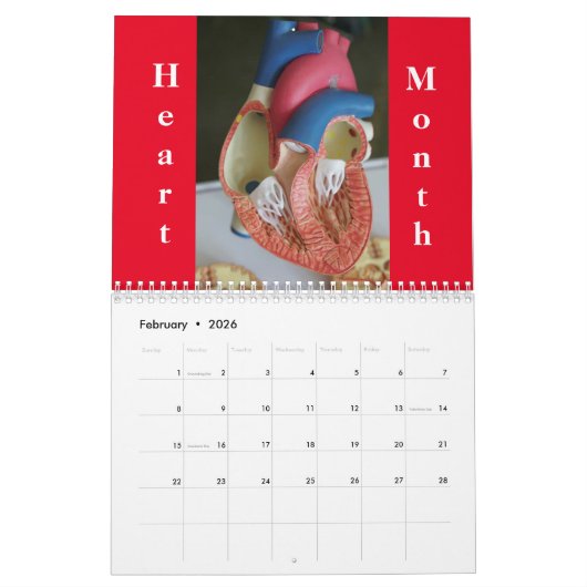 Wetenschap 12 Mo./Twee pagina's Medium Kalender (Feb 2026)