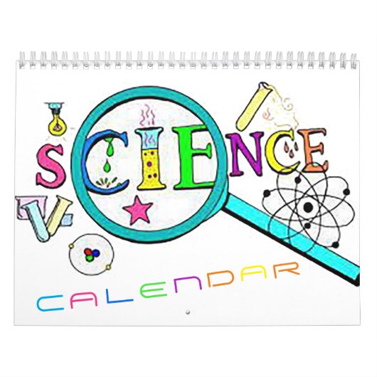 Wetenschap 12 Mo./Twee pagina's Medium Kalender (Hoes)