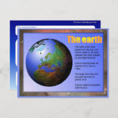 Wetenschap, Aarde Briefkaart (Voorkant / Achterkant)