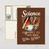Wetenschap: Als je je hersenen niet gebruikt... Briefkaart (Voorkant / Achterkant)
