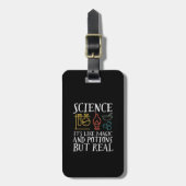 Wetenschap als Magic en Potion Geek Nerd Scientist Bagagelabel (Voorkant verticaal)