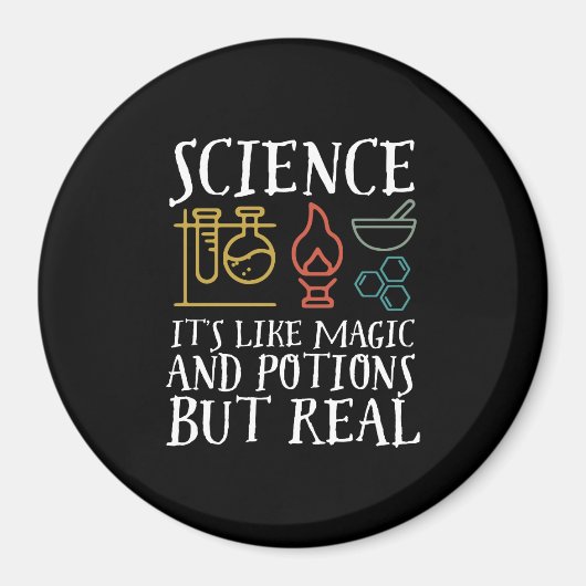 Wetenschap als Magic en Potion Geek Nerd Scientist Magneet (Voorkant)