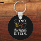 Wetenschap als Magic en Potion Geek Nerd Scientist Sleutelhanger (Voorkant)