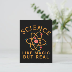 WETENSCHAP ALS MAGIC MAAR REAL-SCIENCE LOVER BRIEFKAART