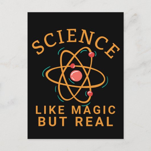 WETENSCHAP ALS MAGIC MAAR REAL-SCIENCE LOVER BRIEFKAART (Voorkant)
