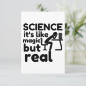 wetenschap als magie maar echt bedankkaart (Staand voorkant)
