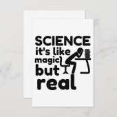 wetenschap als magie maar echt bedankkaart (Voorkant / Achterkant)