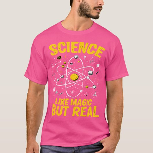 Wetenschap als magie maar echt t-shirt (Voorkant)
