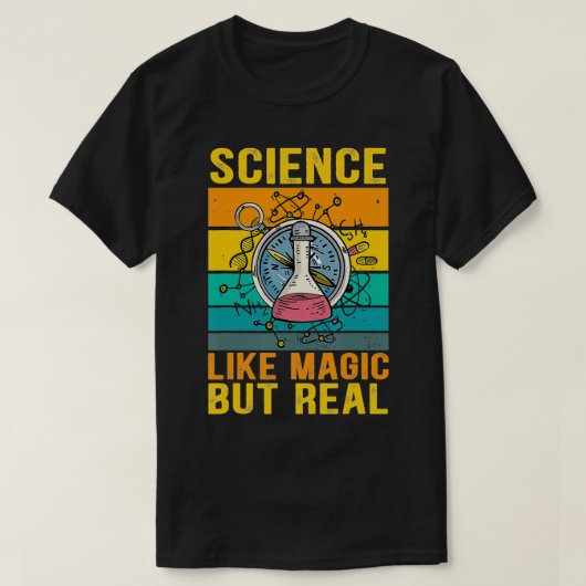Wetenschap als magie, maar echt t-shirt (Design voorkant)