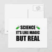 Wetenschap als Magisch maar Echt Briefkaart (Voorkant / Achterkant)