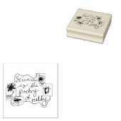 Wetenschap als poëzie citaat met Illustraties Rubberstempel (Gestempeld)