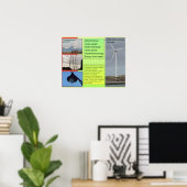 Wetenschap, alternatieve energiebronnen poster (Thuiskantoor)