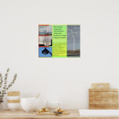 Wetenschap, alternatieve energiebronnen poster (Keuken)