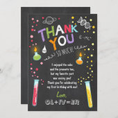 Wetenschap Bedankt voor je kaartenexperiment Birth Kaart (Voorkant / Achterkant)