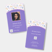 Wetenschap Bedrijf Werknemer Foto Badge (Voor- en achterkant)