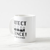 Wetenschap beschermen koffiemok (Voorkant links)