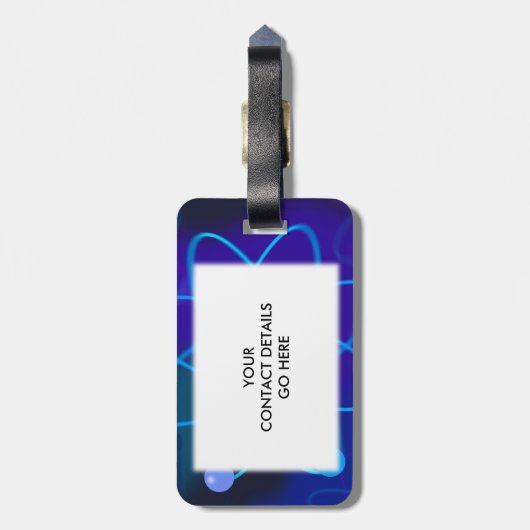 WETENSCHAP BIEDT ME EEN HADRON BAGAGELABEL (Achterkant verticaal)