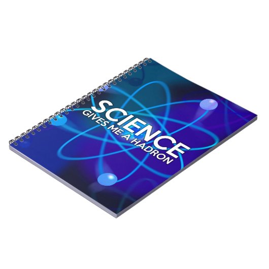 WETENSCHAP BIEDT ME EEN HADRON NOTITIEBOEK (Linkerzijde)