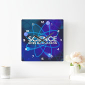 WETENSCHAP BIEDT ME EEN HADRON VIERKANTE KLOK (Huis)