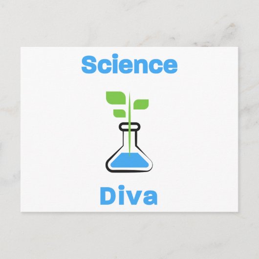 Wetenschap ( biologie ) Diva Briefkaart (Voorkant)