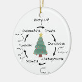Wetenschap Biologie Krebs Cyclus Kerstmis Leraar N Keramisch Ornament (Links)