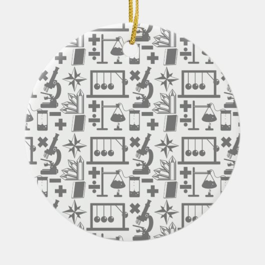 Wetenschap Biologie Natuurkunde Geografie Wiskunde Keramisch Ornament (Voorkant)