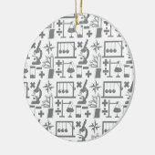 Wetenschap Biologie Natuurkunde Geografie Wiskunde Keramisch Ornament (Links)