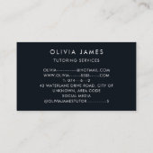 Wetenschap Biologie Onderwijs Leerleraar Leerleraa Visitekaartje (Achterkant)