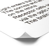 Wetenschap, biowetenschappen, het oog poster (Hoek)