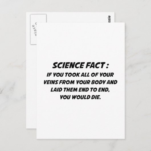 Wetenschap Briefkaart (Voorkant / Achterkant)