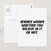 Wetenschap Briefkaart (Voorkant / Achterkant)