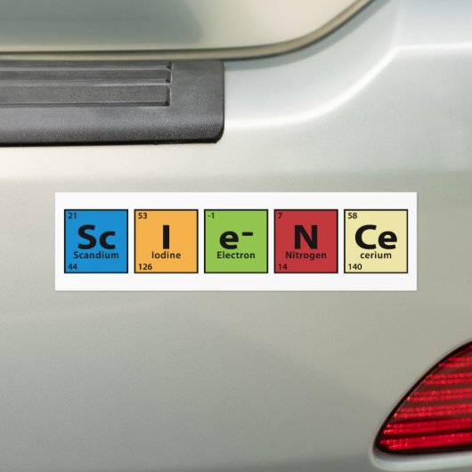 Wetenschap Bumpersticker (Op auto)