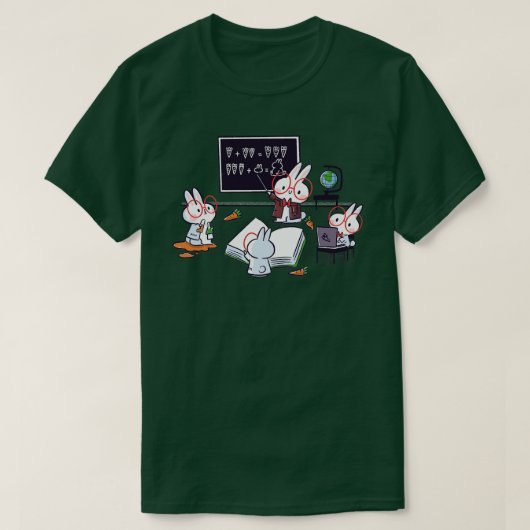 Wetenschap Bunnies T-shirt (Design voorkant)