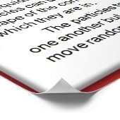 Wetenschap, chemie, deeltjes in vloeistoffen poster (Hoek)