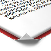 Wetenschap, chemie, gasdeeltjes poster (Hoek)