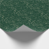 Wetenschap, chemie, laboratoriumpatroon cadeaupapier (Hoek)