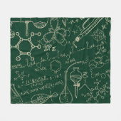 Wetenschap, chemie, laboratoriumpatroon fleece deken (Voorkant (Horizontaal))