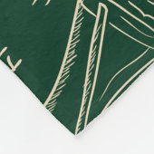 Wetenschap, chemie, laboratoriumpatroon fleece deken (Hoek)