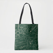 Wetenschap, chemie,  laboratoriumpatroon tote bag (Voorkant)