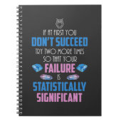 Wetenschap chemie leraar studenten succesvol labor notitieboek (Voorkant)