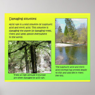 Wetenschap, Chemie, oplossingen, milieu Poster