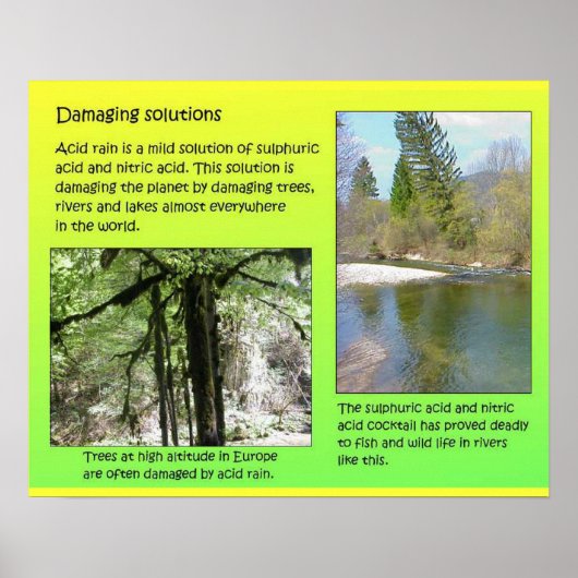 Wetenschap, Chemie, oplossingen, milieu Poster (Voorkant)