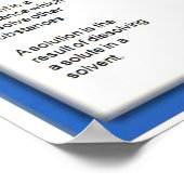 Wetenschap, Chemie, Oplossingen, Solutes, Oplosmid Poster (Hoek)