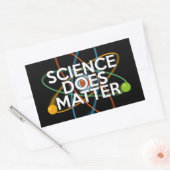 WETENSCHAP DOET ER TOE RECHTHOEKIGE STICKER (Envelop)